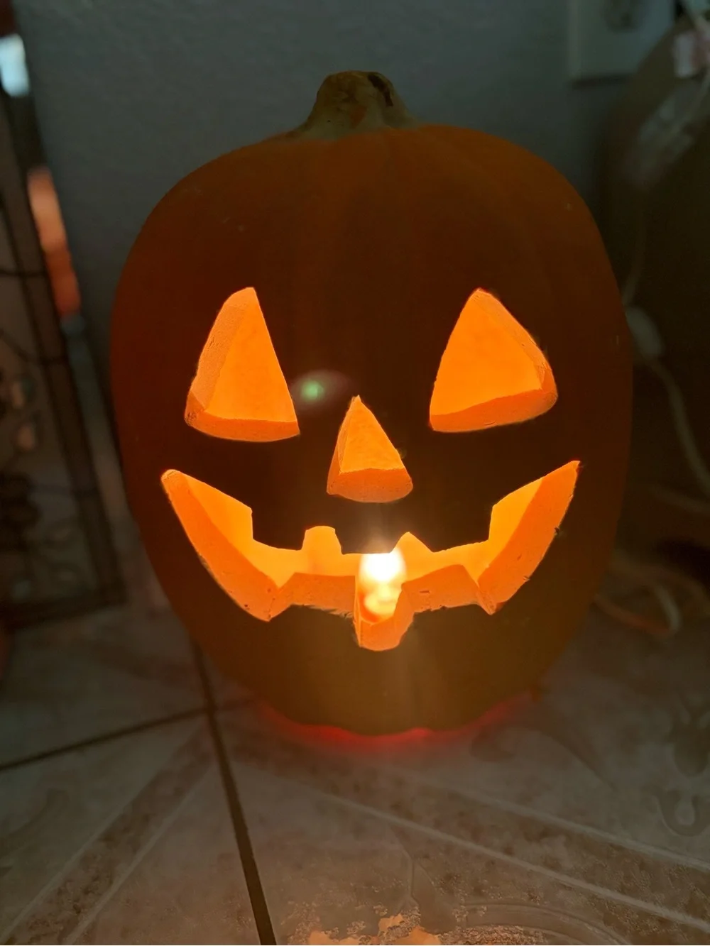 Vintage Gemmy Lighted Foam Blow Mold Jack O Lantern 90’s Y2K Halloween Pumpkin